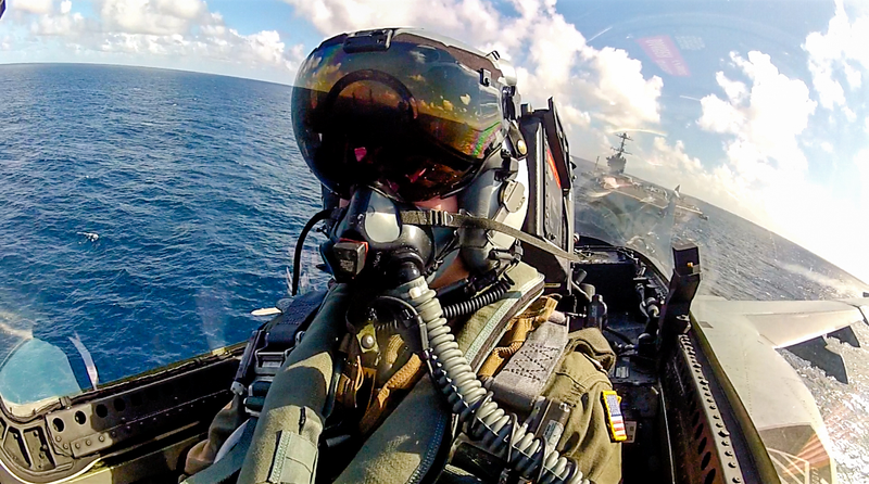 Illustration for article titled Spectacular photos taken by an F-18 weapons trainer officer